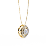 Load image into Gallery viewer, Classic Diamond Halo Drop Pendant Raj Gems
