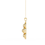 Load image into Gallery viewer, Vertical Triple Circle Diamond Necklace Raj Gems
