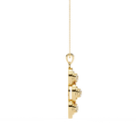 Load image into Gallery viewer, Vertical Triple Circle Diamond Necklace Raj Gems
