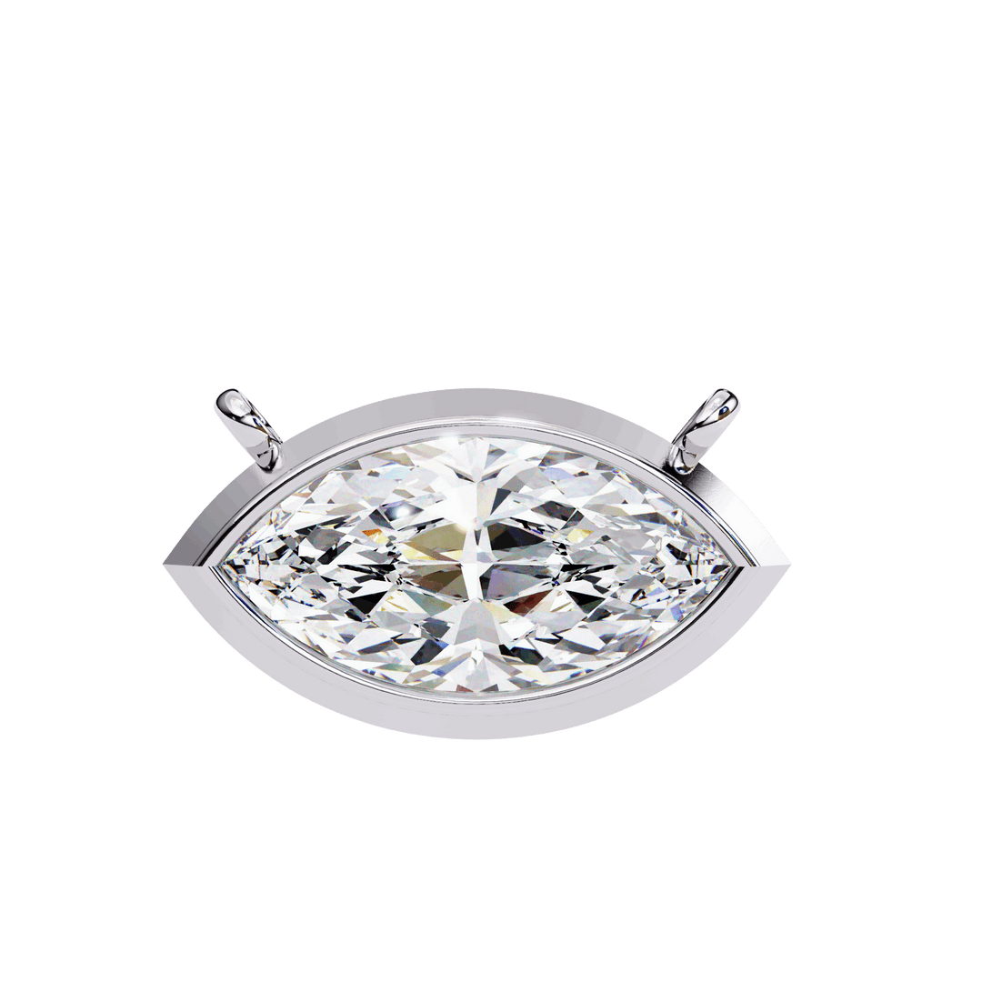 Marquise Solitaire Pendant(#4) rajgemss