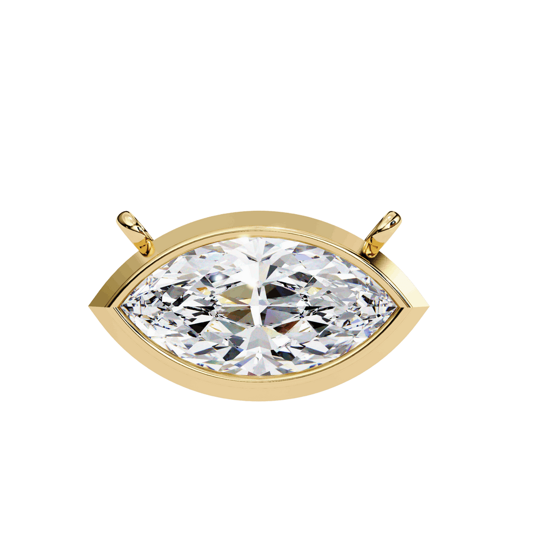 Marquise Solitaire Pendant(#4) rajgemss