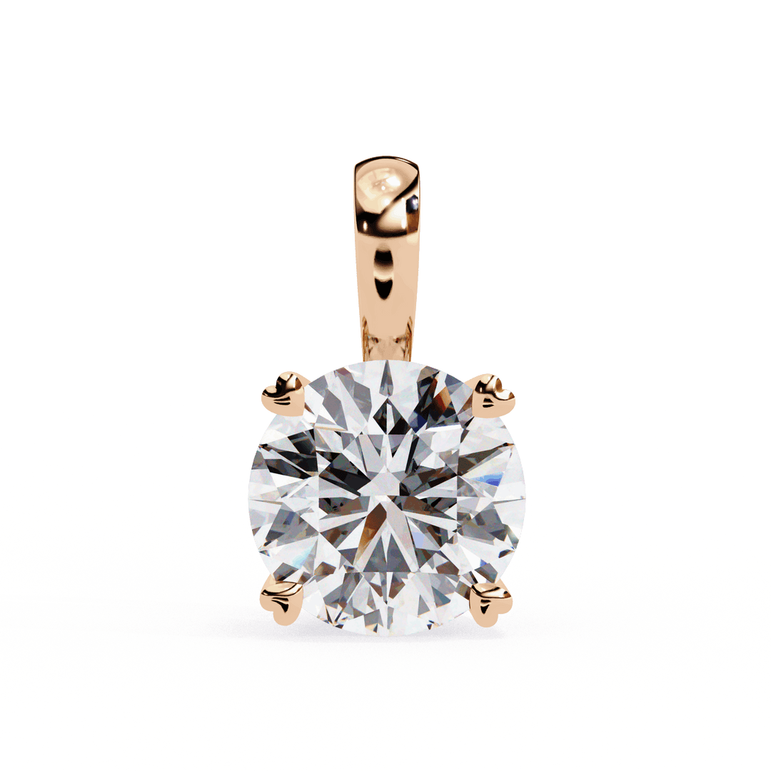 Round Solitaire Pendant (#P5) rajgemss