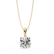 Round Solitaire Pendant (#P5) rajgemss