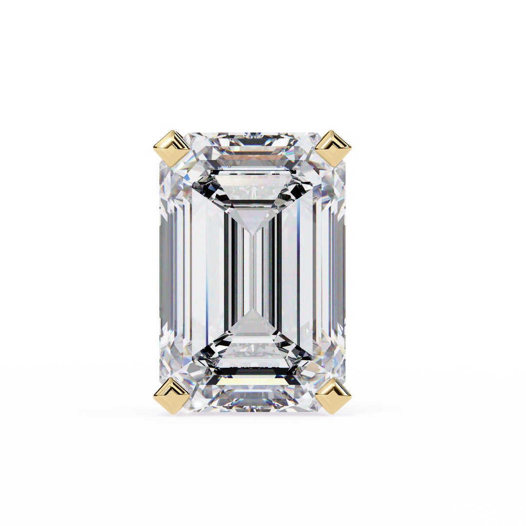 2.0CT Princess cut Solitaire Stud Raj Gems