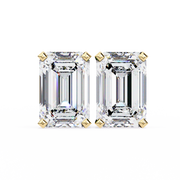 2.0CT Princess cut Solitaire Stud Raj Gems