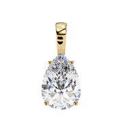 Oval Diamond Solitaire Pendant Raj Gems