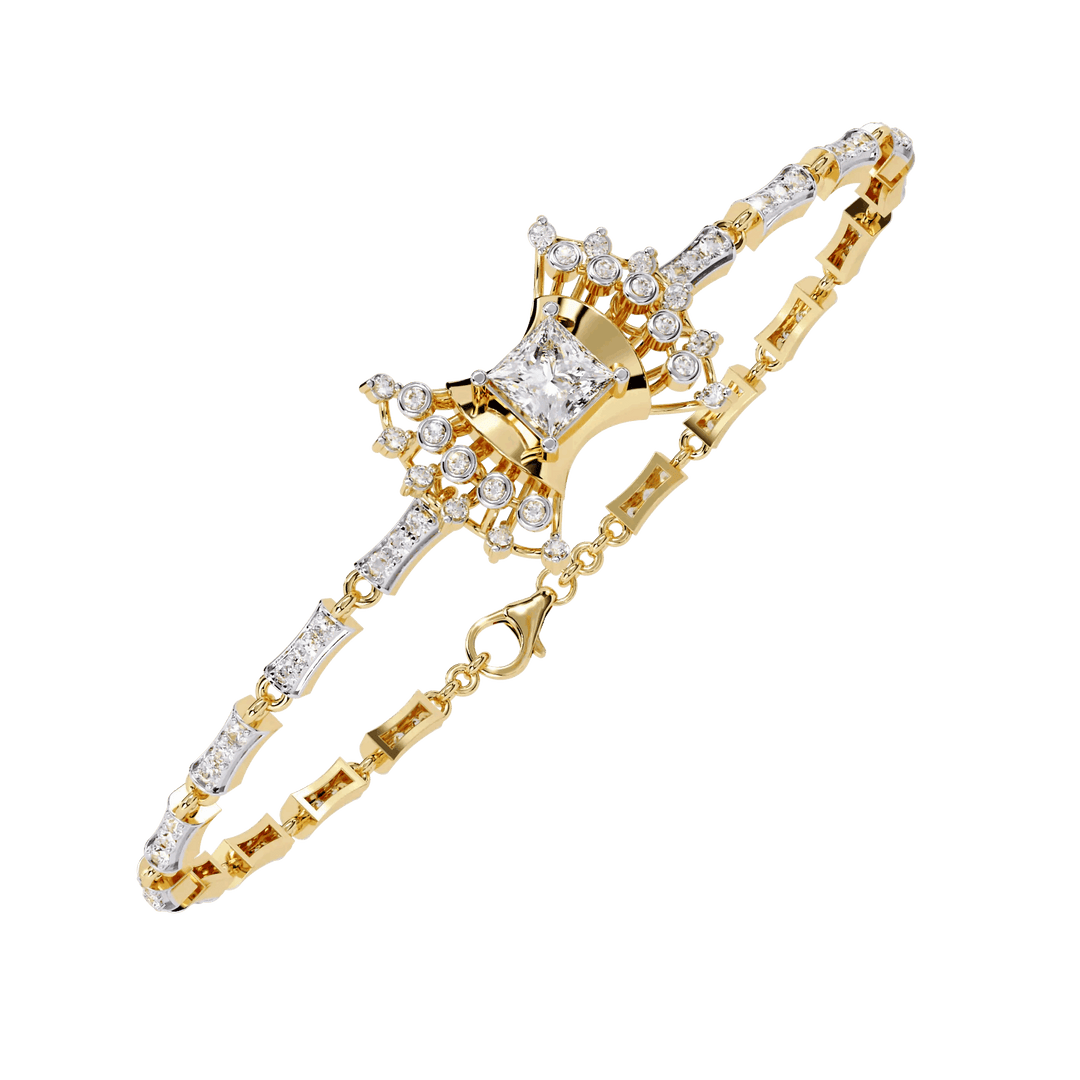 Diamond Lock Bracelet (#BR03) rajgems