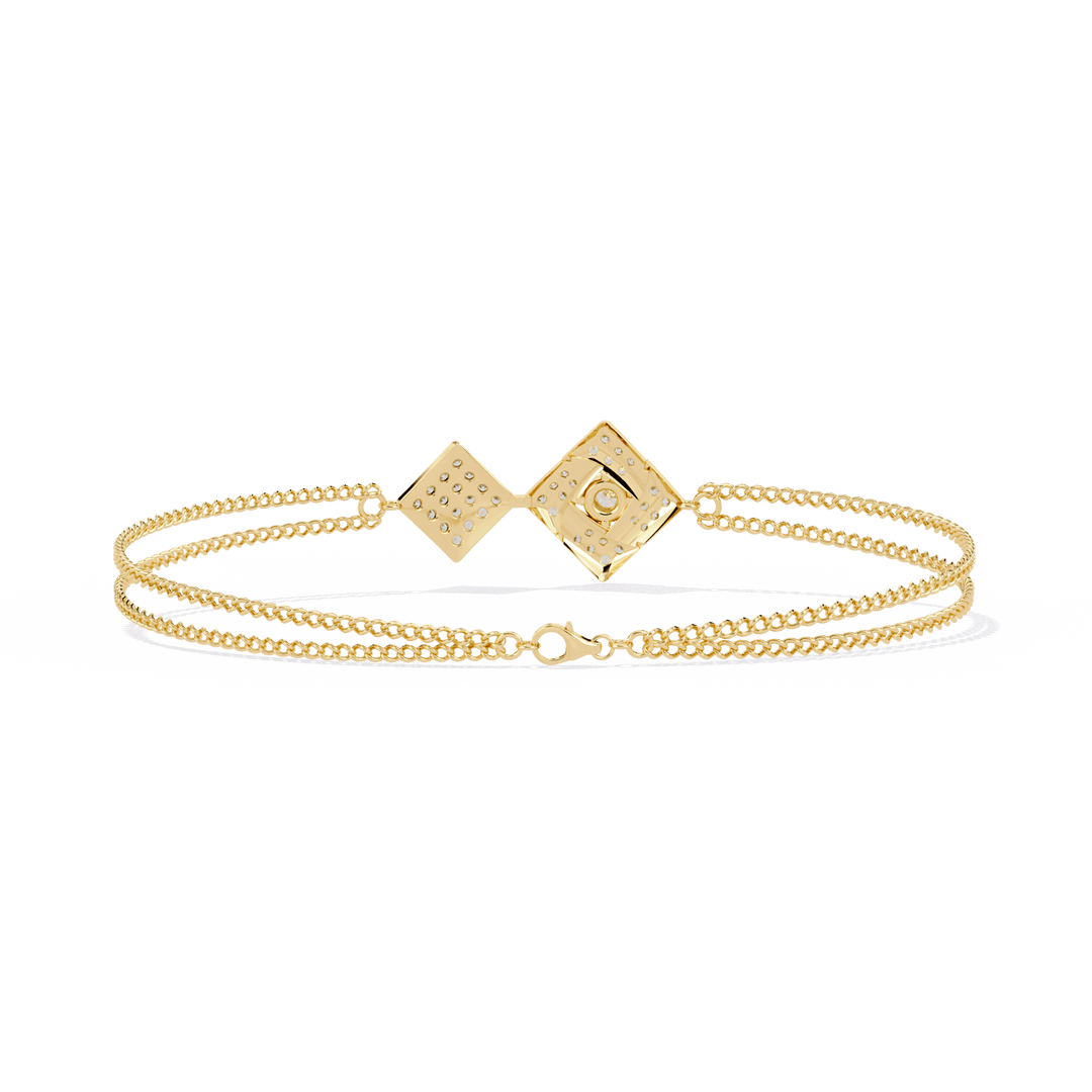 Quad Club Diamond Bracelet (#BR04) rajgems