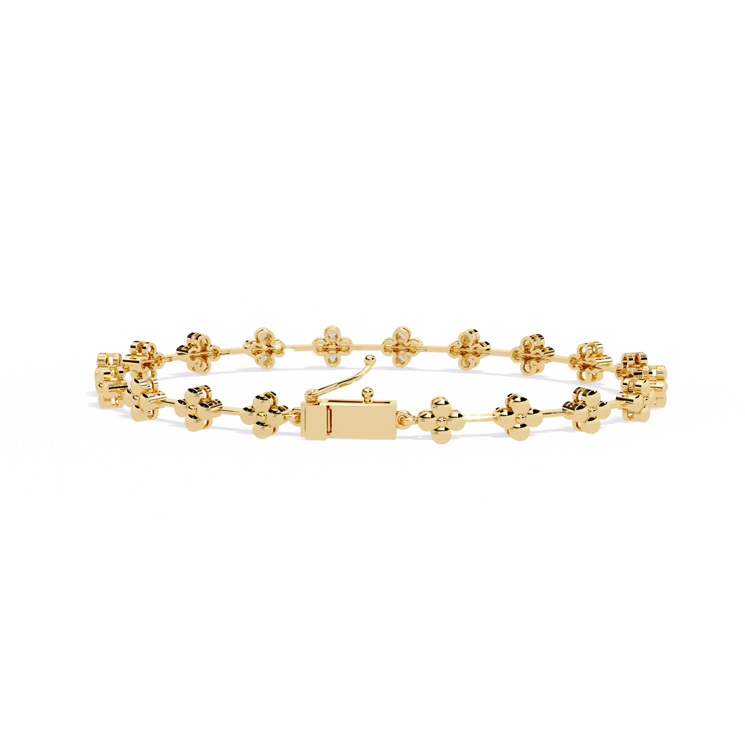 Diamond Flower Cluster Bracelet Raj Gems