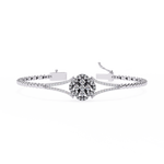 Load image into Gallery viewer, Diamond Flower Statement Bracelet Raj Gems
