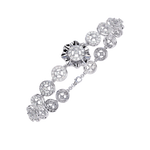 Load image into Gallery viewer, Diamond Circle Link Bracelet Raj Gems
