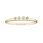 Load image into Gallery viewer, Dual Band Diamond Cuff Bracelet Raj Gems
