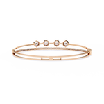 Load image into Gallery viewer, Dual Band Diamond Cuff Bracelet Raj Gems
