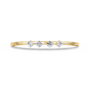 Dual Band Diamond Cuff Bracelet Raj Gems