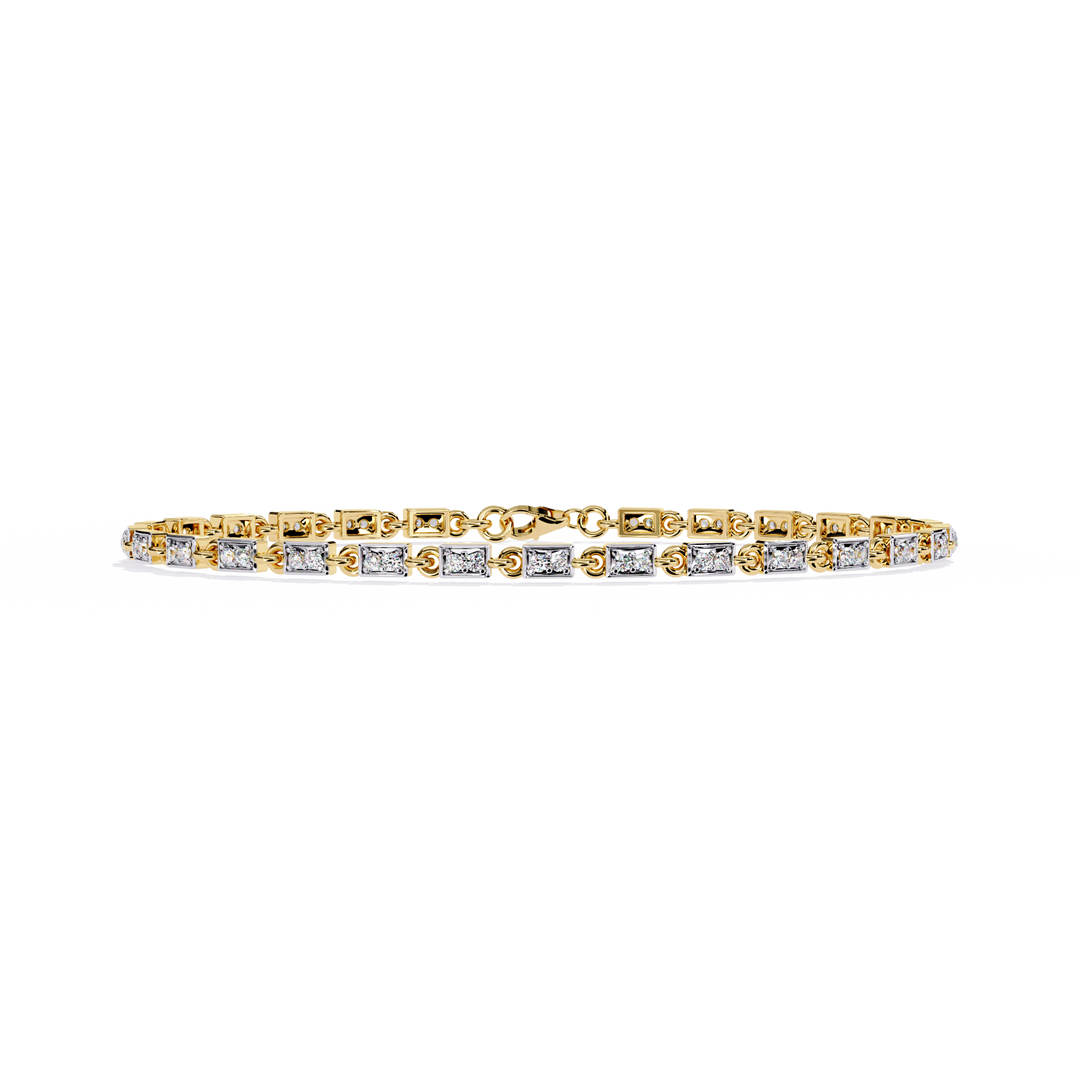 Uniform square diamond Bracelet Raj Gems