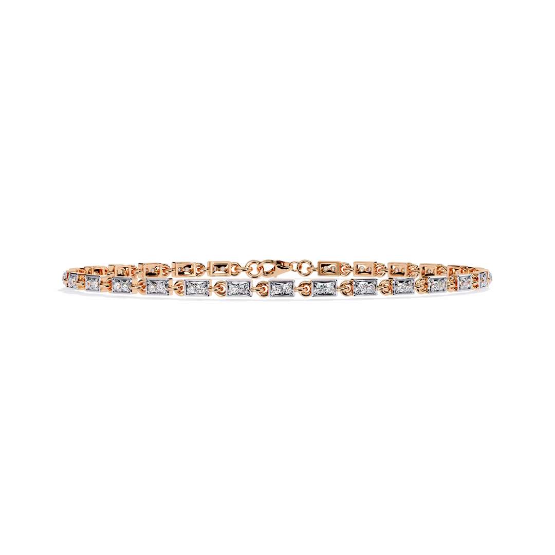 Uniform square diamond Bracelet Raj Gems