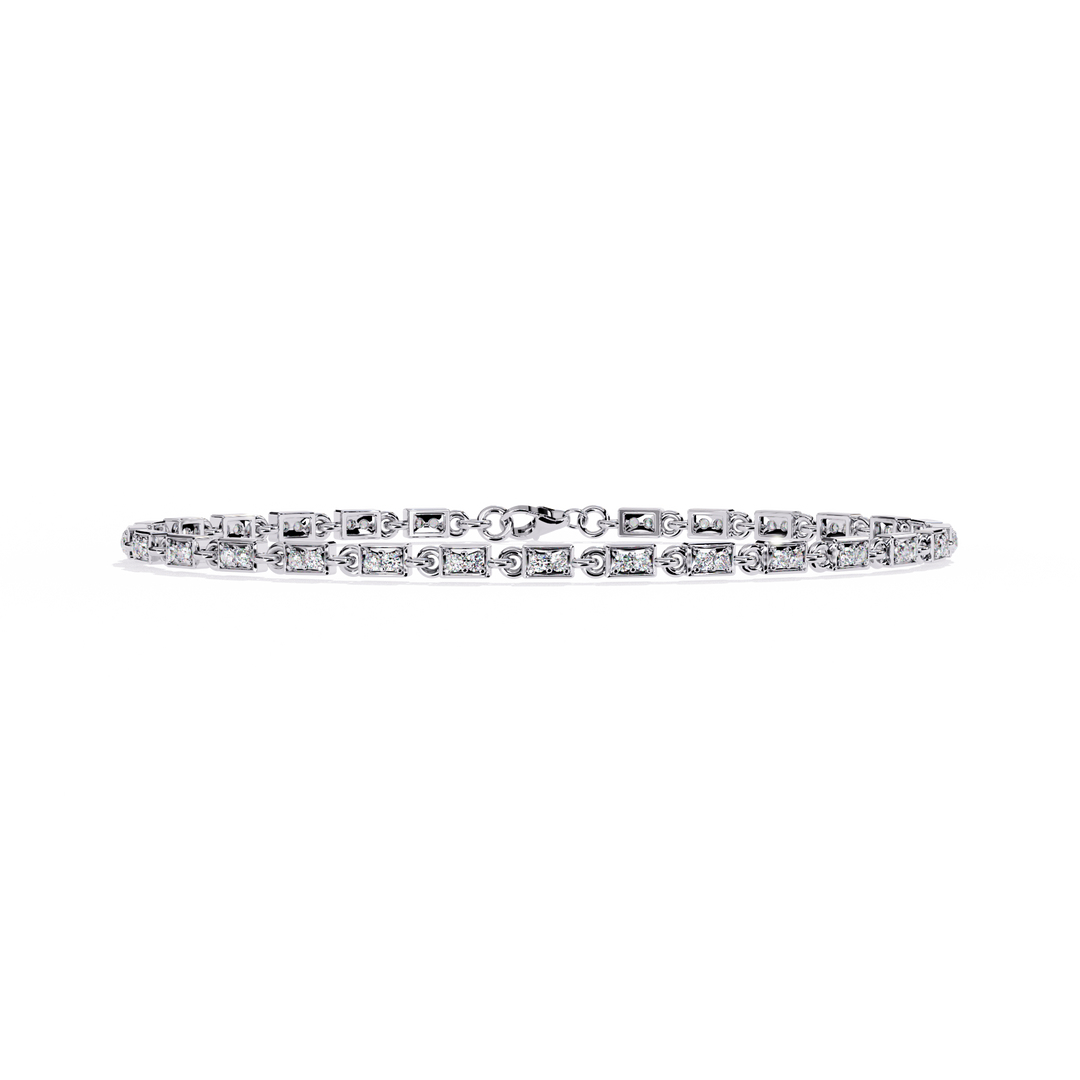 Uniform square diamond Bracelet Raj Gems