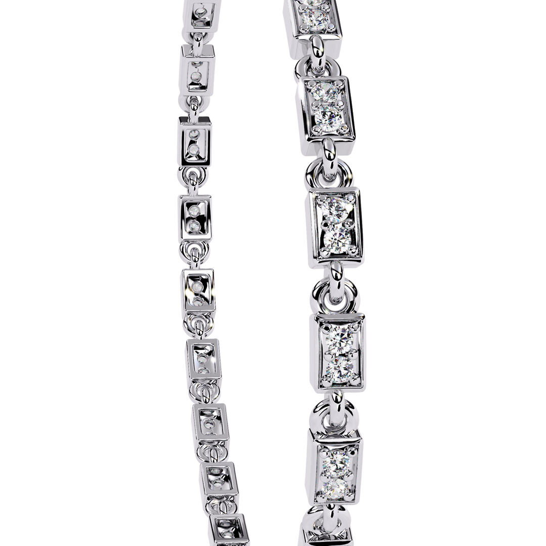 Uniform square diamond Bracelet Raj Gems