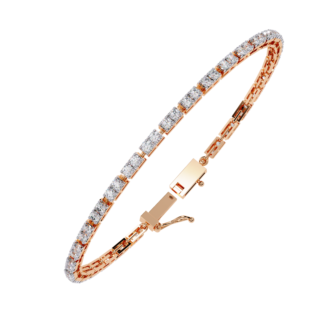 Round Diamond Tennis Bracelet Raj Gems