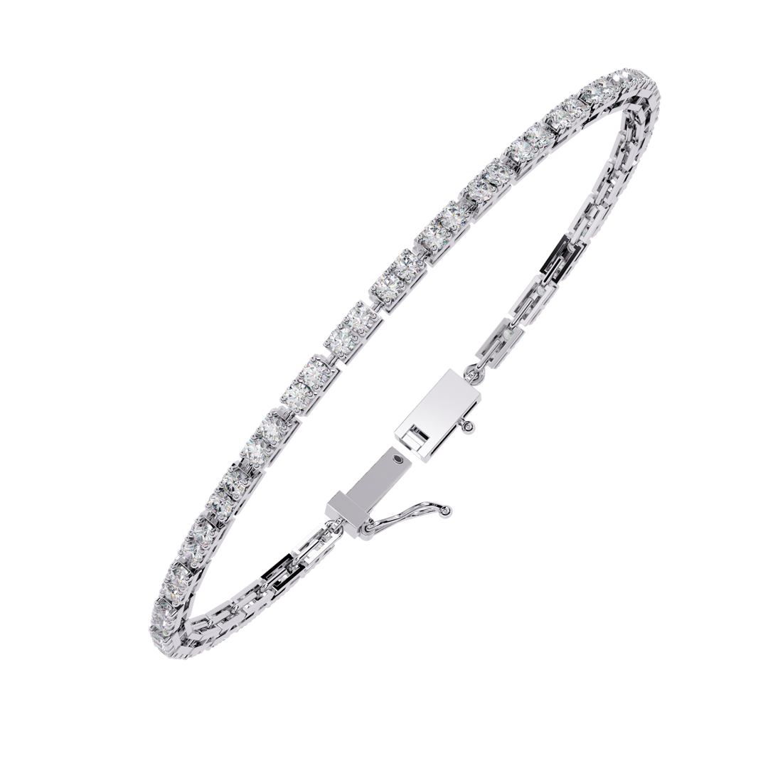 Round Diamond Tennis Bracelet Raj Gems