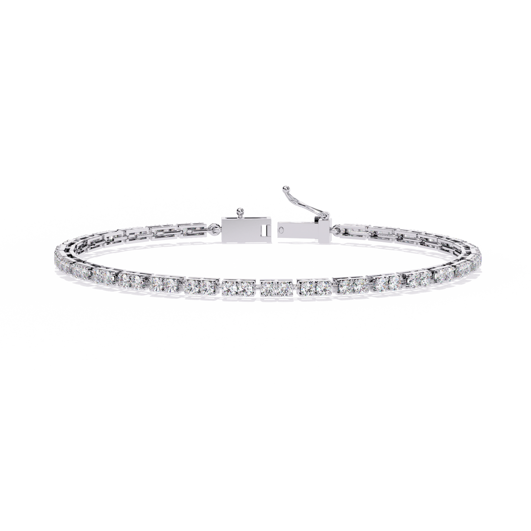 Round Diamond Tennis Bracelet Raj Gems