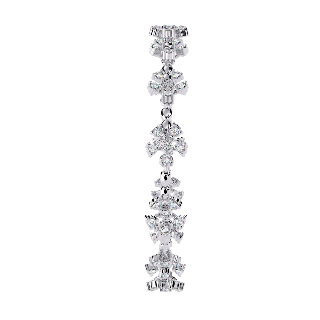 Floral Burst Diamond Bracelet Raj Gems