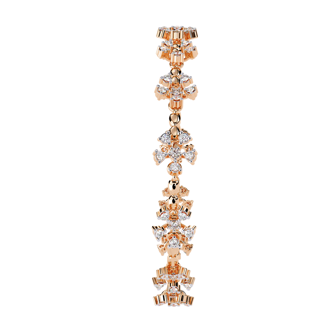 Floral Burst Diamond Bracelet Raj Gems