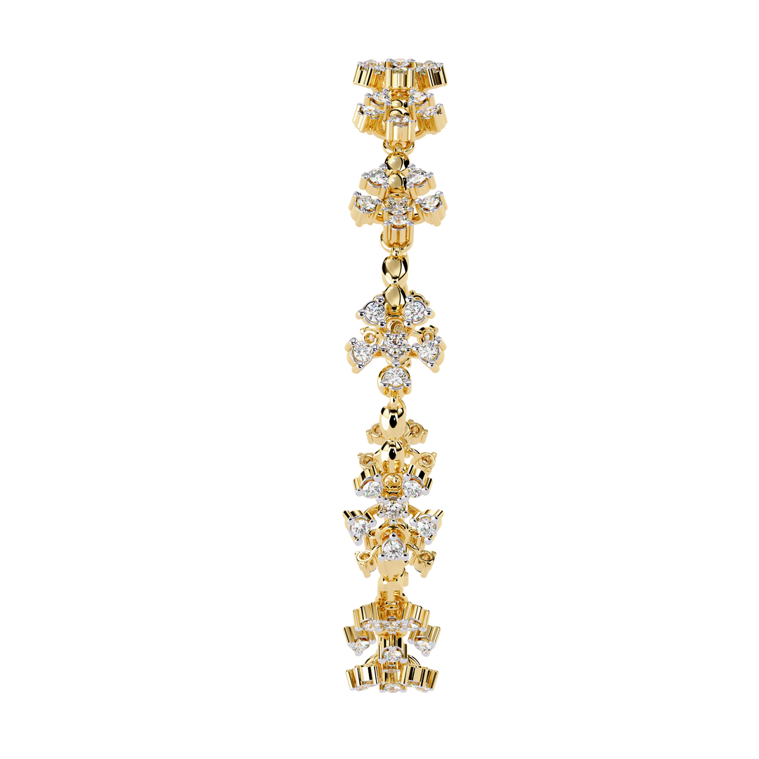 Floral Burst Diamond Bracelet Raj Gems