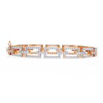 Load image into Gallery viewer, Meander Pattern Tennis Bracelet Raj Gems
