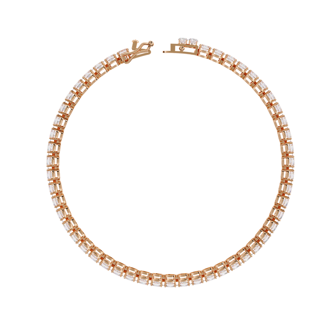 Oval Cut Diamond Tennis Bracelet Raj Gems