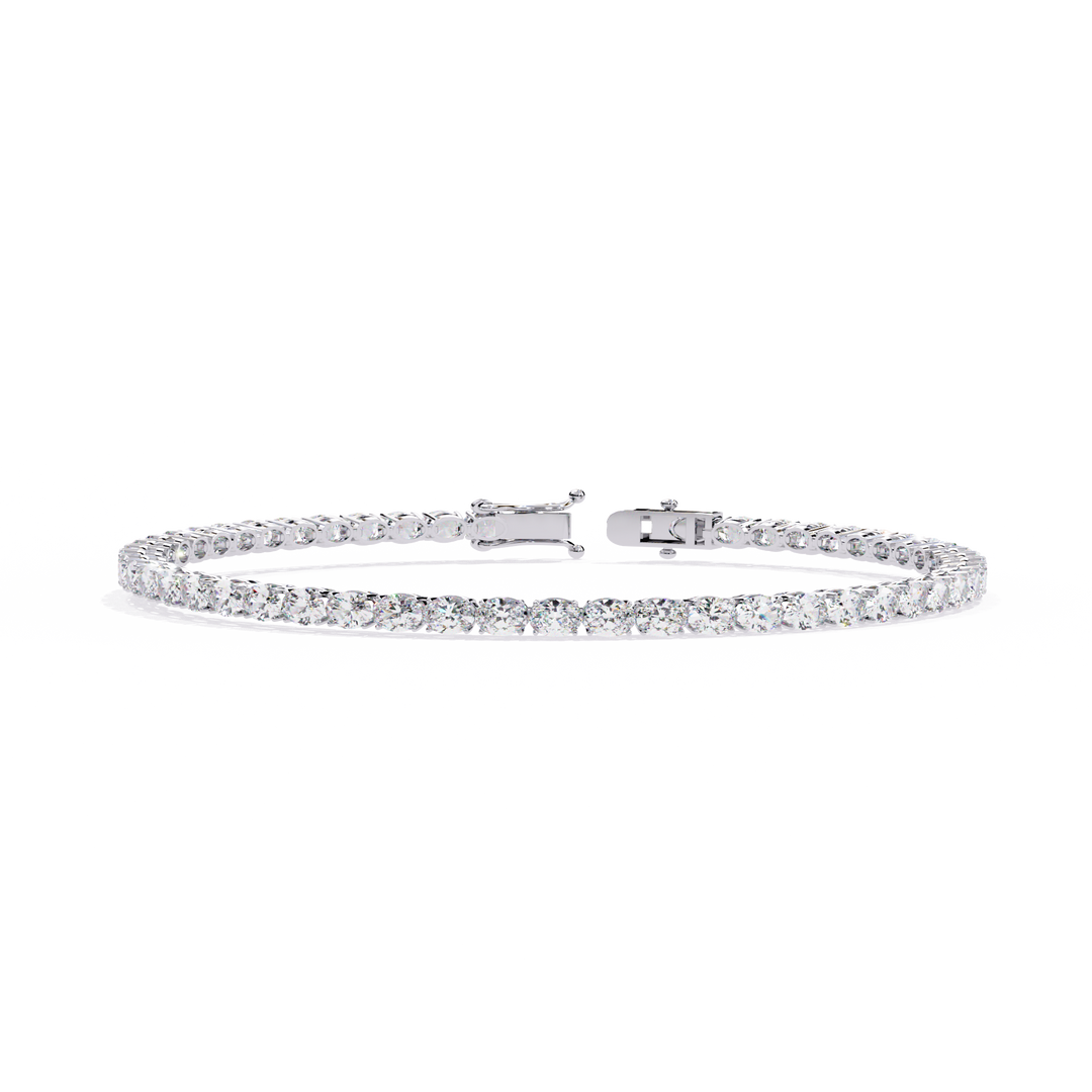 Oval Cut Diamond Tennis Bracelet Raj Gems