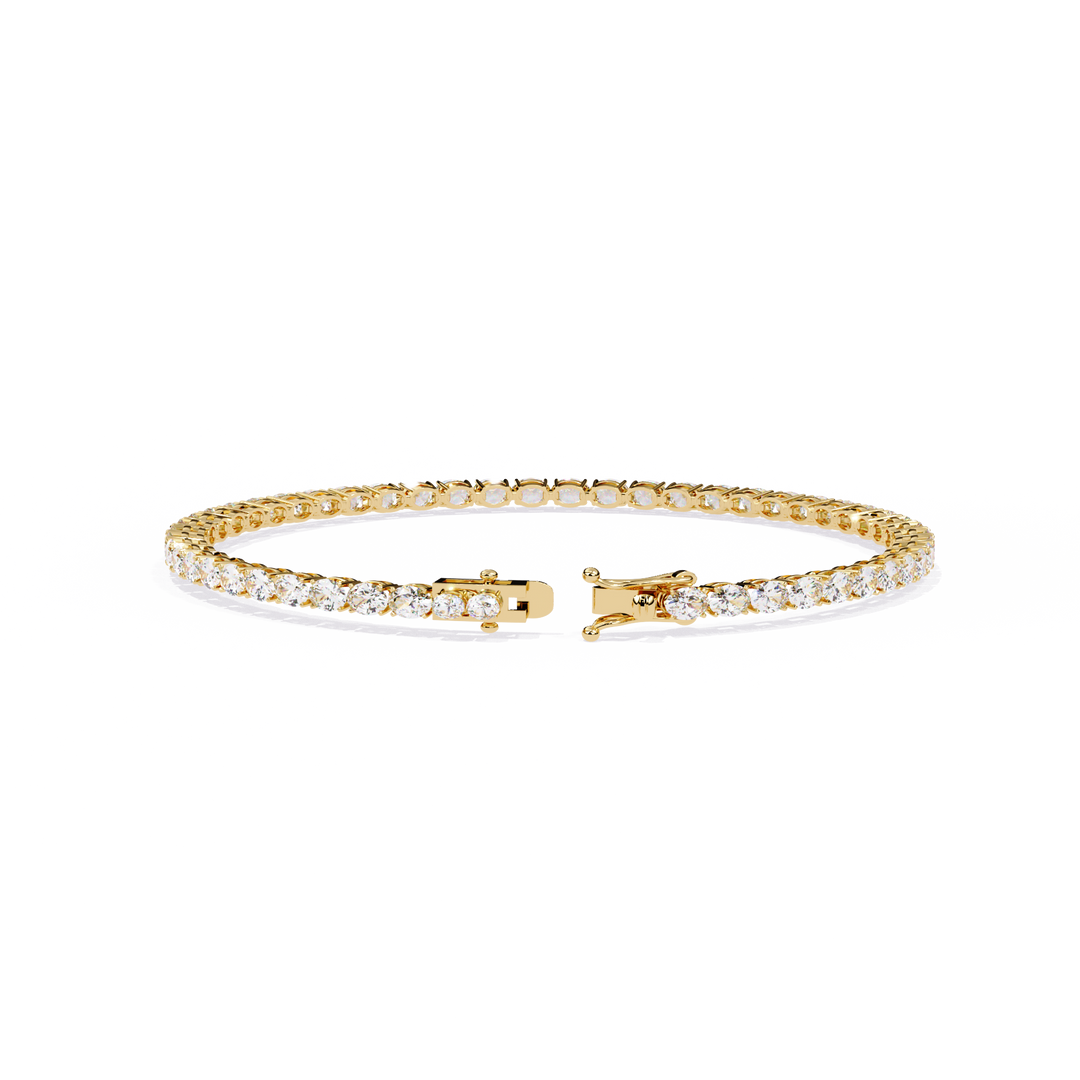 Oval Cut Diamond Tennis Bracelet Raj Gems