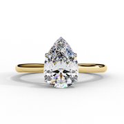 1.0CT Pear Lab grown Diamond Ring Raj Gems