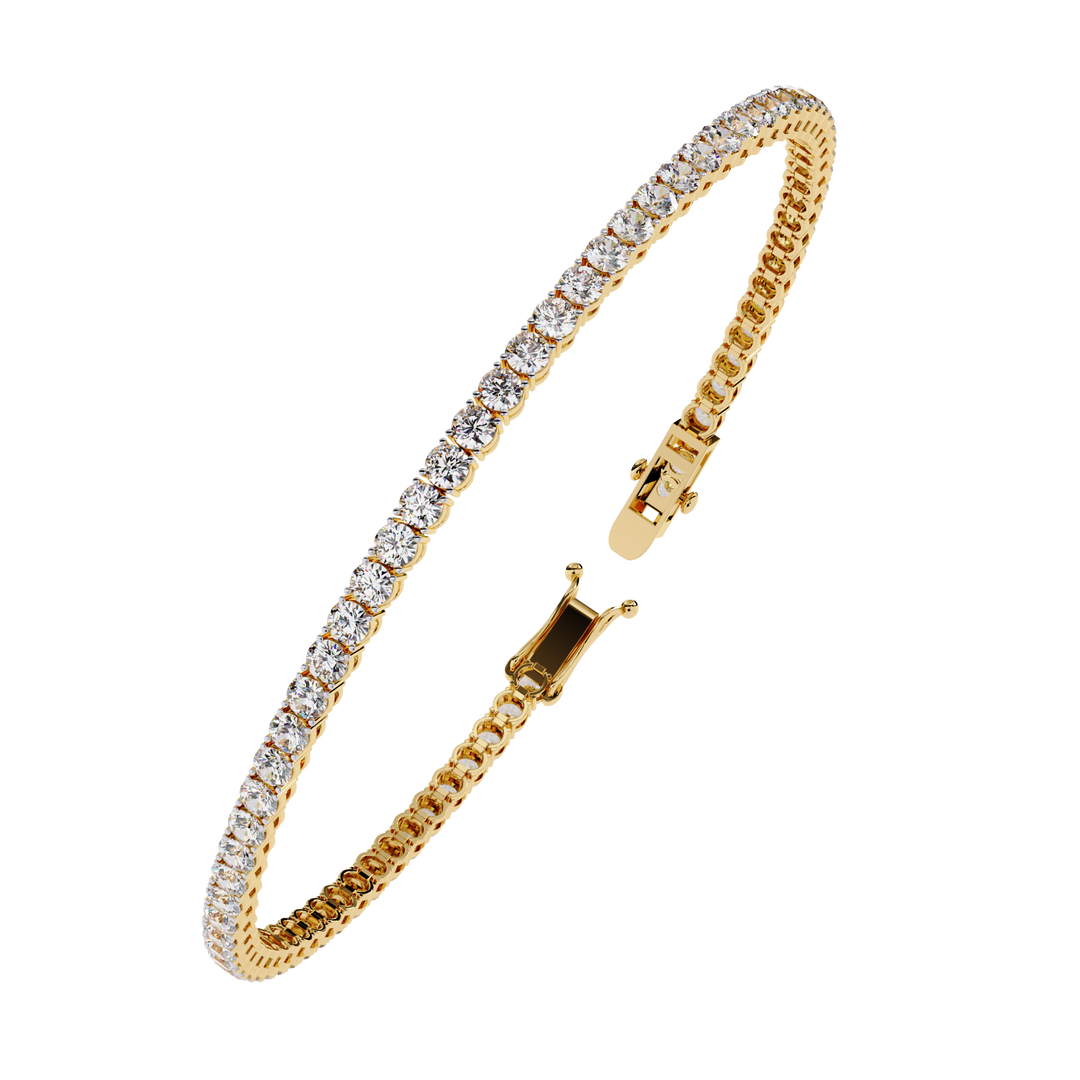 2.5mm Round Diamond Tennis Bracelet Raj Gems