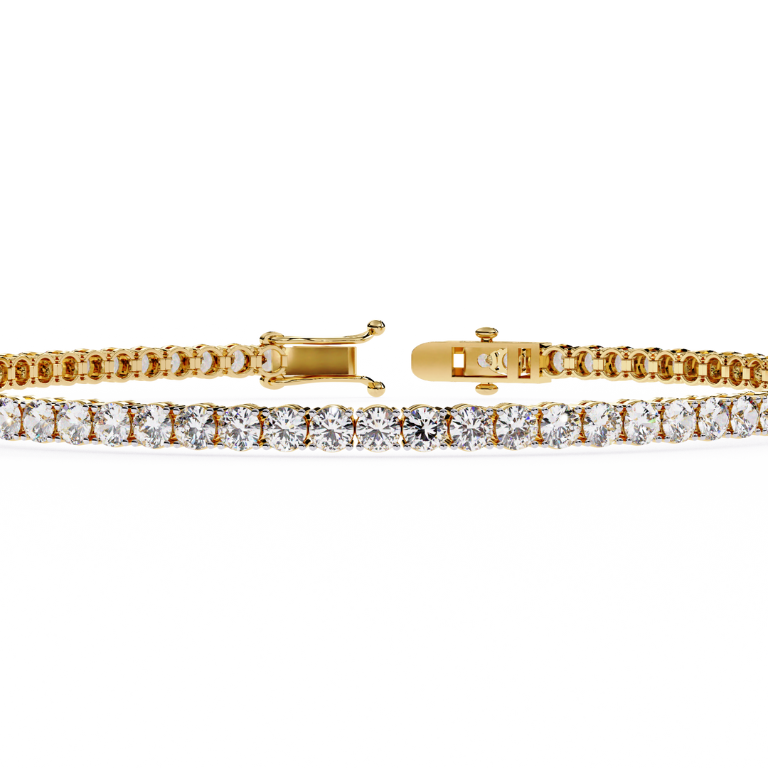 2.5mm Round Diamond Tennis Bracelet Raj Gems