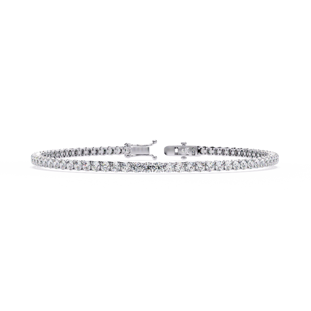 2.5mm Round Diamond Tennis Bracelet Raj Gems