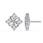 Load image into Gallery viewer, Celestial Bloom Diamond Stud Earring (#ER01) rajgemss
