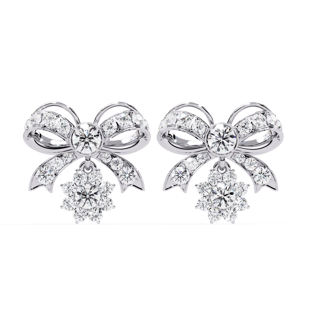 Kristin Round Stud DIamond Earring (#ER02) rajgemss