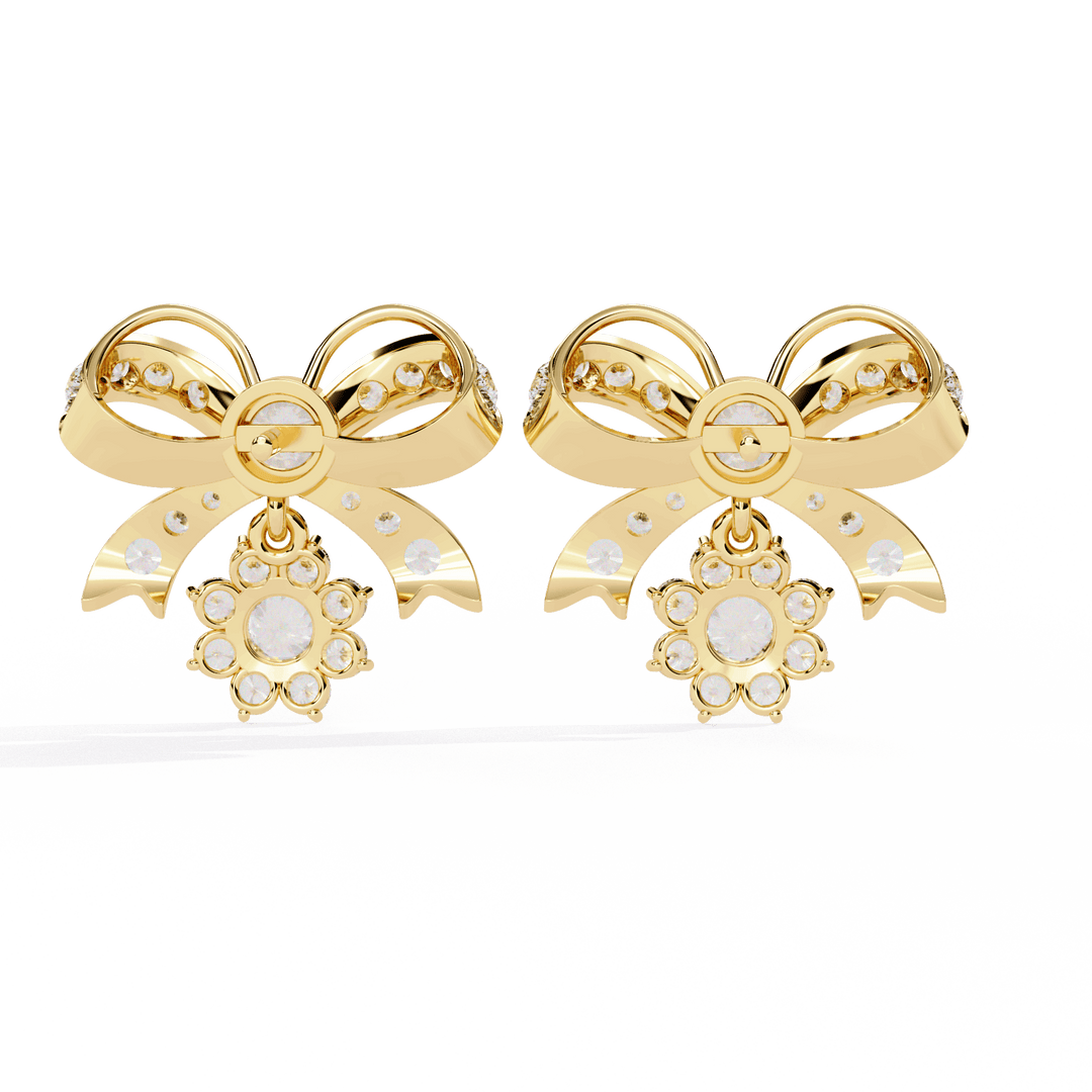 Kristin Round Stud DIamond Earring (#ER02) rajgemss