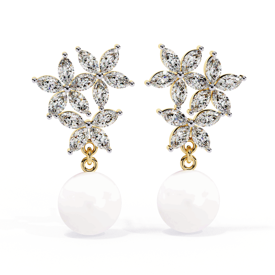Hook Marquise Diamond Earring (#ER04) rajgemss