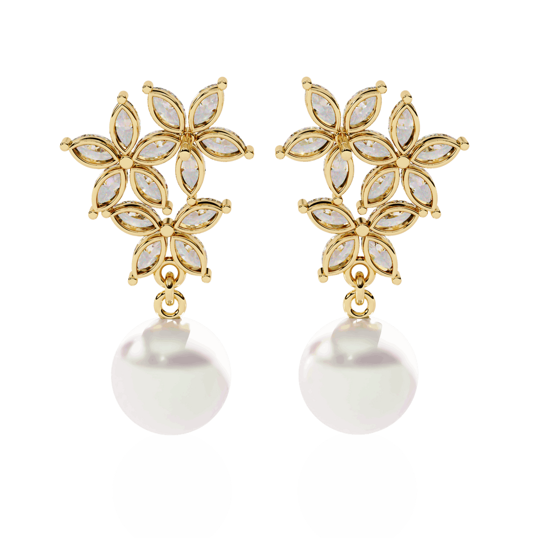 Hook Marquise Diamond Earring (#ER04) rajgemss