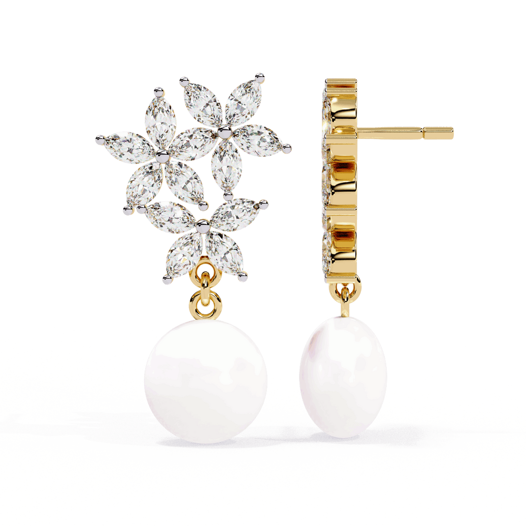 Hook Marquise Diamond Earring (#ER04) rajgemss