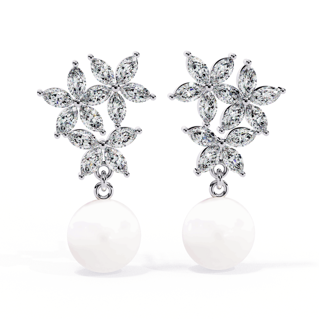 Hook Marquise Diamond Earring (#ER04) rajgemss