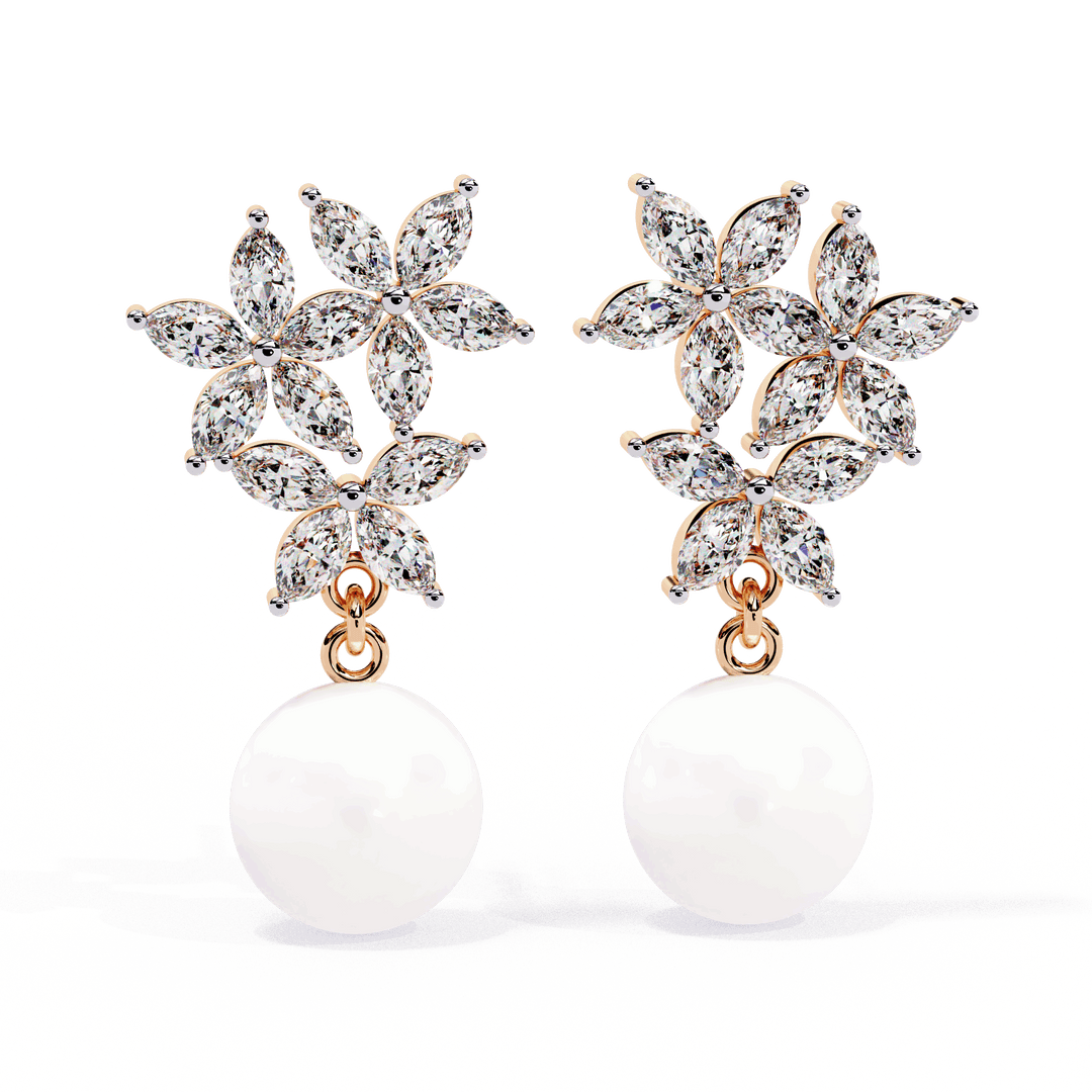Hook Marquise Diamond Earring (#ER04) rajgemss
