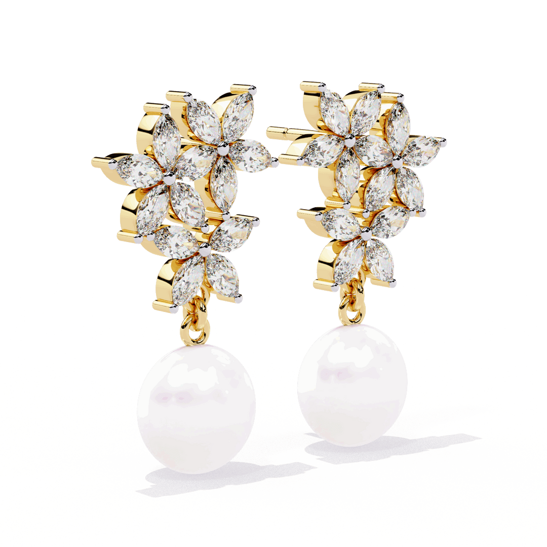 Hook Marquise Diamond Earring (#ER04) rajgemss