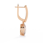 Load image into Gallery viewer, Oval Diamond Leverback Drop Earrings rajgemss
