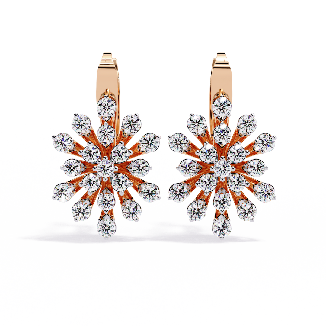 Diamond Starburst Earrings rajgemss