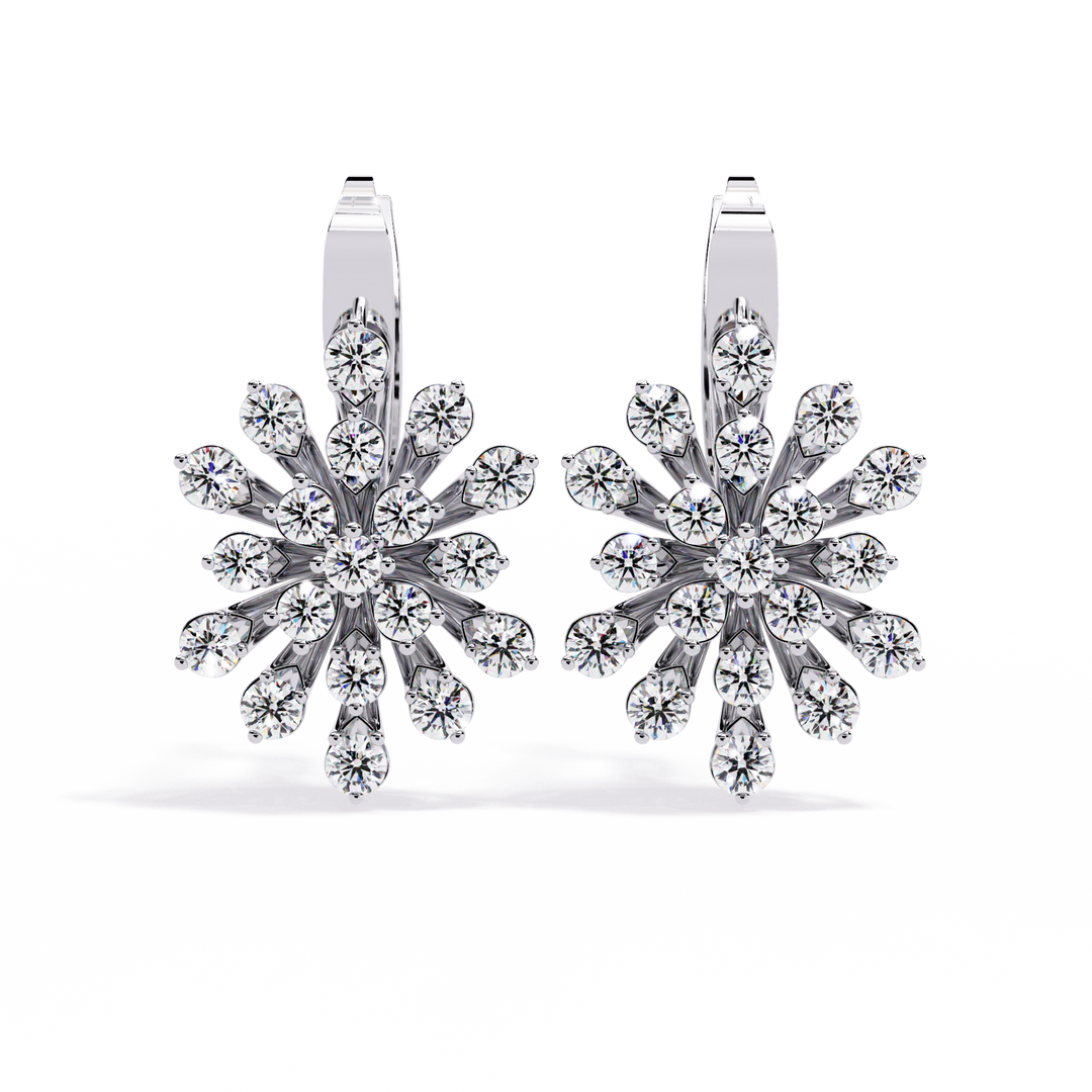 Diamond Starburst Earrings rajgemss