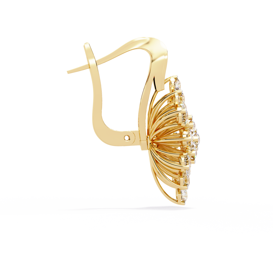 Diamond Starburst Earrings rajgemss