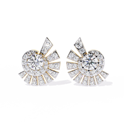 Diamond Halo Earrings rajgemss